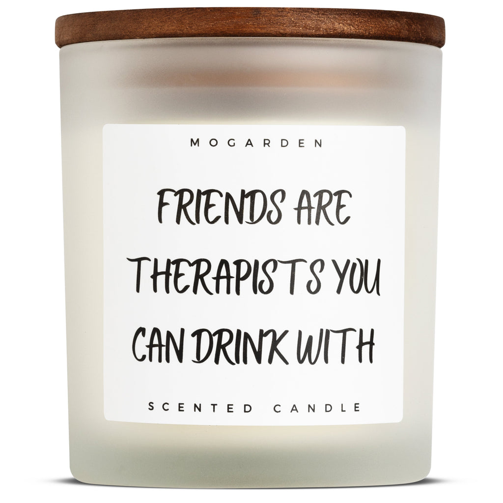 Friendship Gift Luxury Candle, Vanilla Scented Soy Candle 220gr
