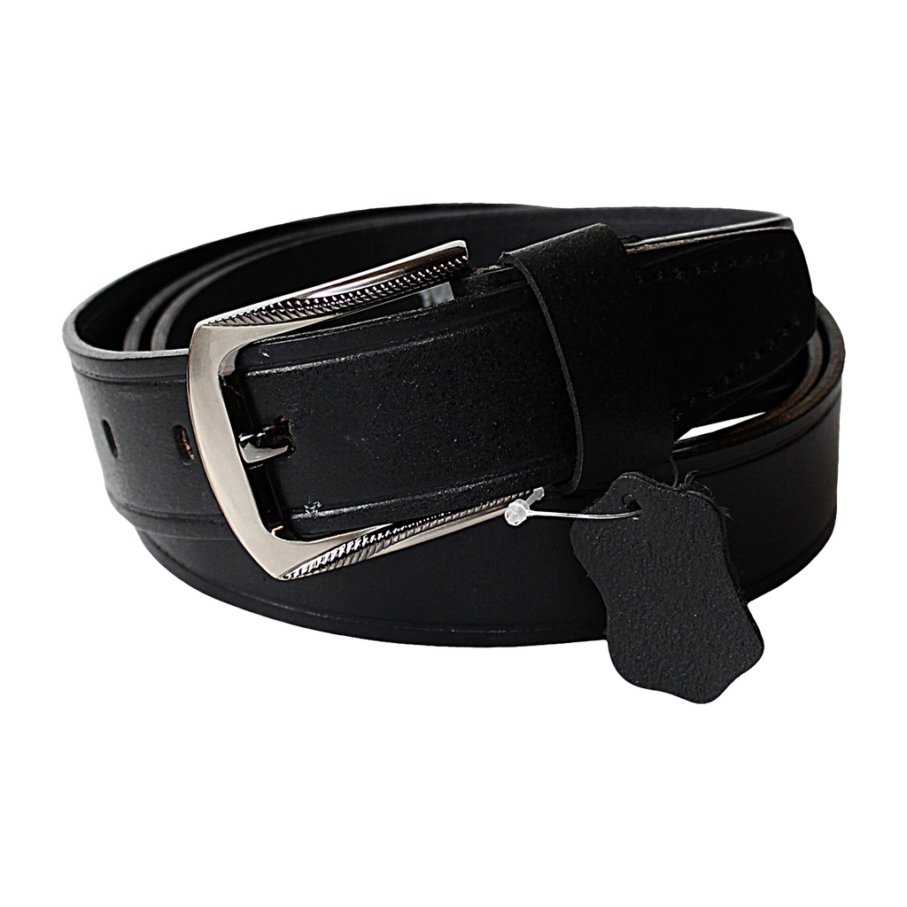 QHA Mens 38mm Real Cowhide Leather Belt with Pin Buckle, Strong & Stylish G05