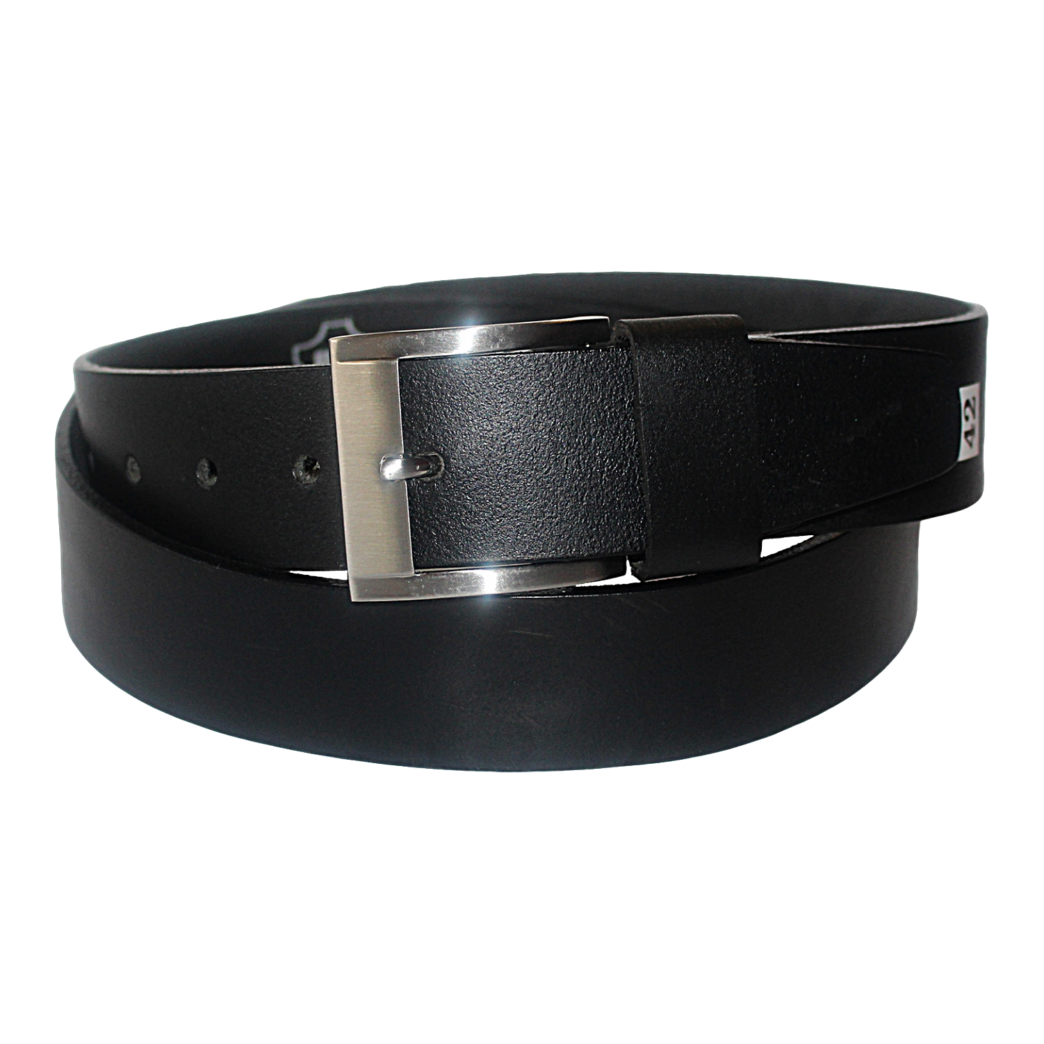 QHA Mens 38mm Real Cowhide Leather Belt with Pin Buckle, Strong & Stylish G06