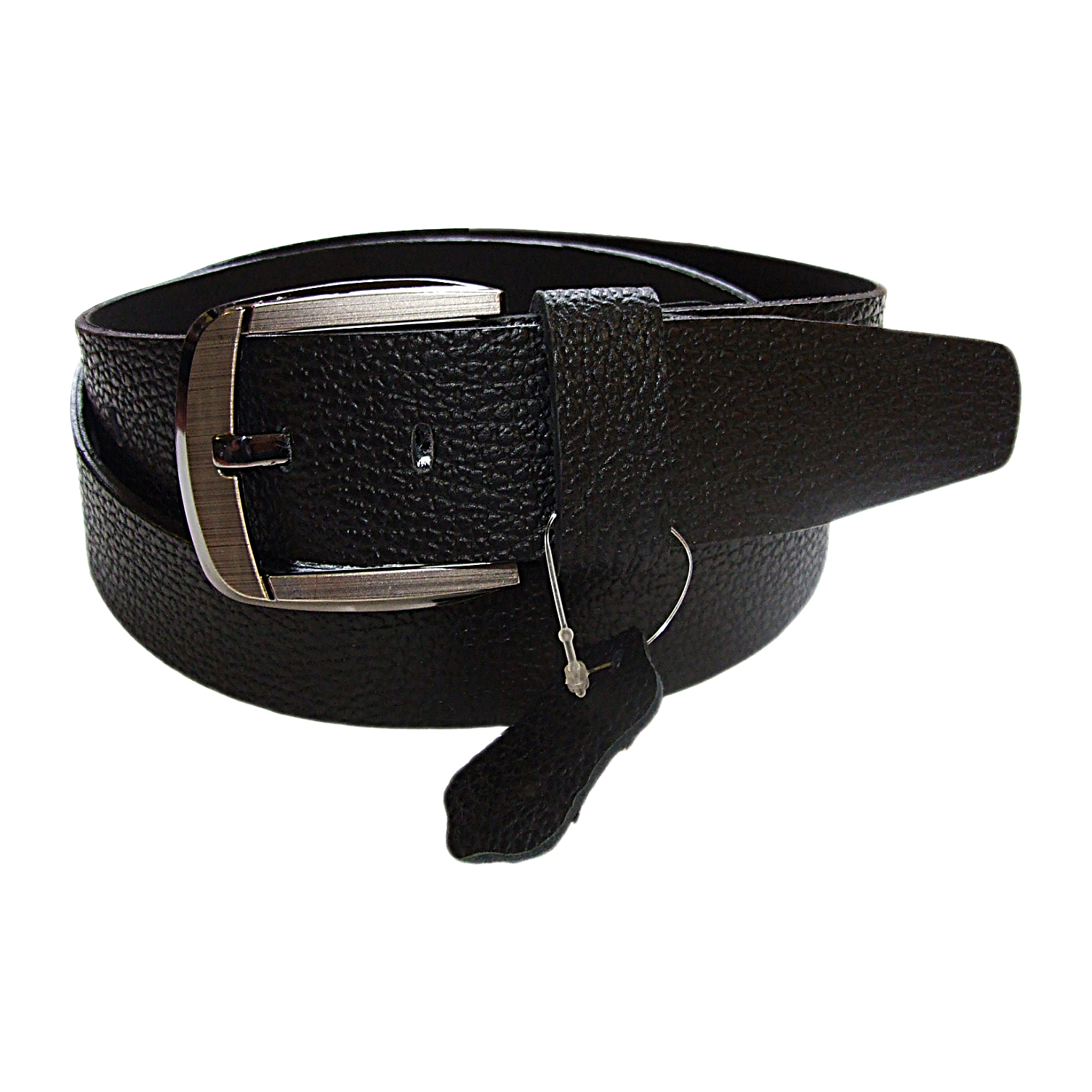 QHA Mens 38mm Real Cowhide Leather Belt with Pin Buckle, Strong & Stylish G09