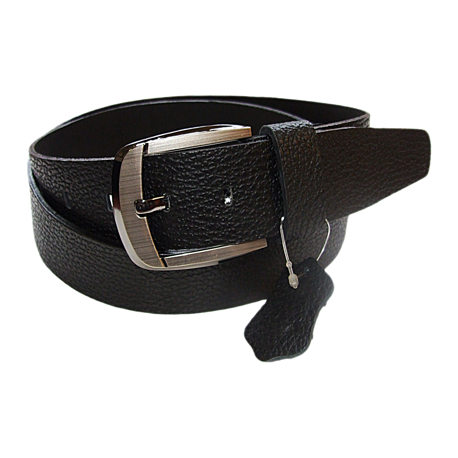 QHA Mens 38mm Real Cowhide Leather Belt with Pin Buckle, Strong & Stylish G09