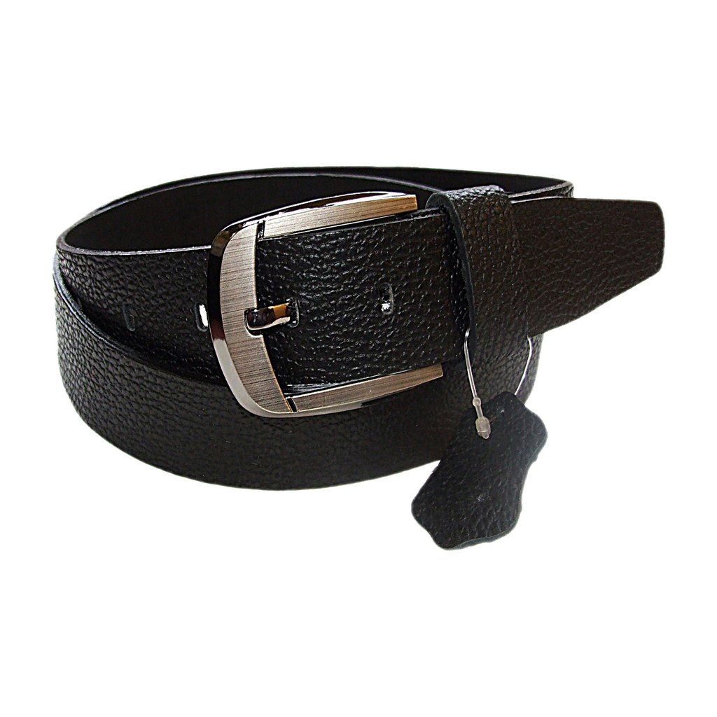 QHA Mens 38mm Real Cowhide Leather Belt with Pin Buckle, Strong & Stylish G09