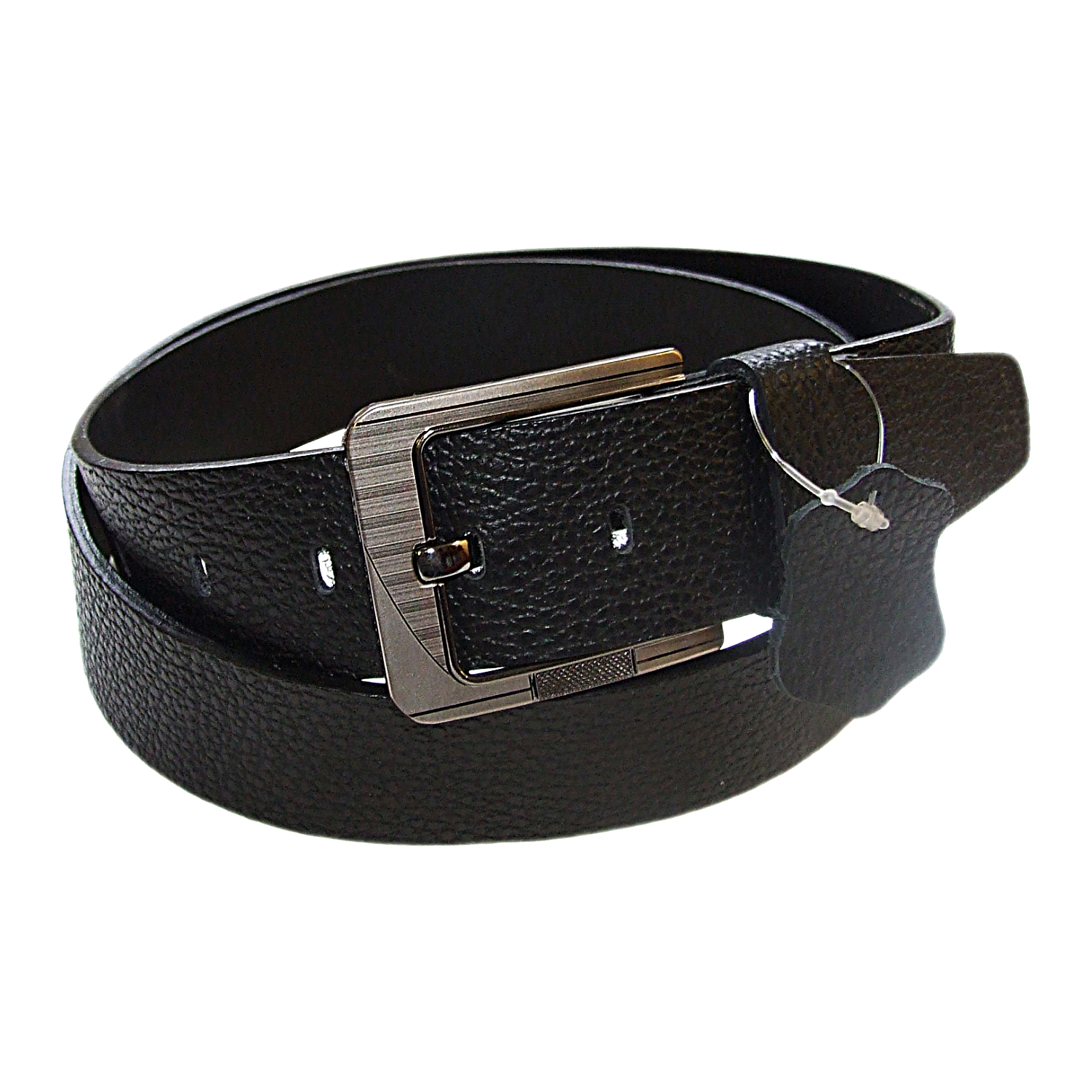 QHA Mens 38mm Real Cowhide Leather Belt with Pin Buckle, Strong & Stylish G11