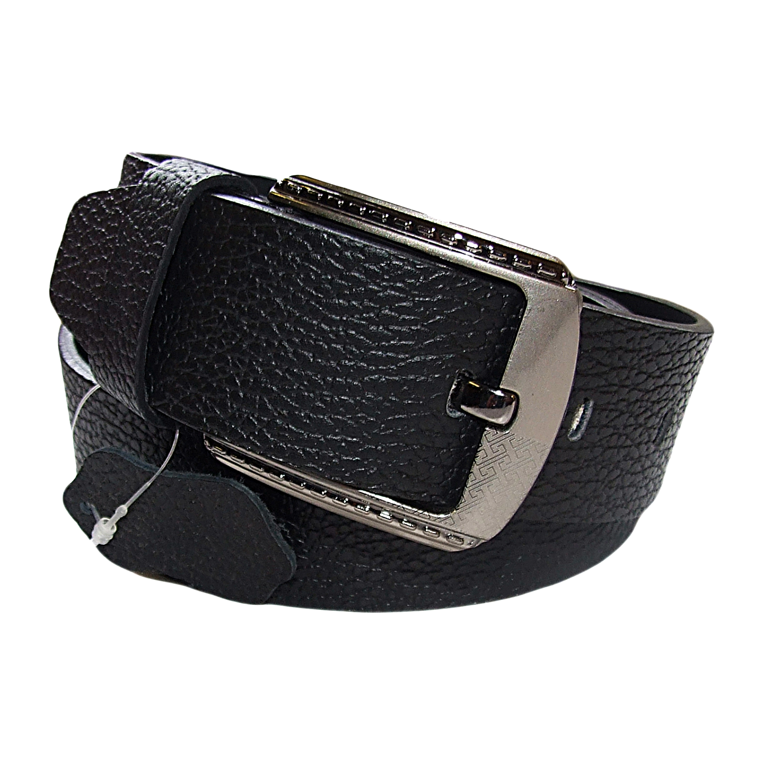 QHA Mens 38mm Real Cowhide Leather Belt with Pin Buckle, Strong & Stylish G12