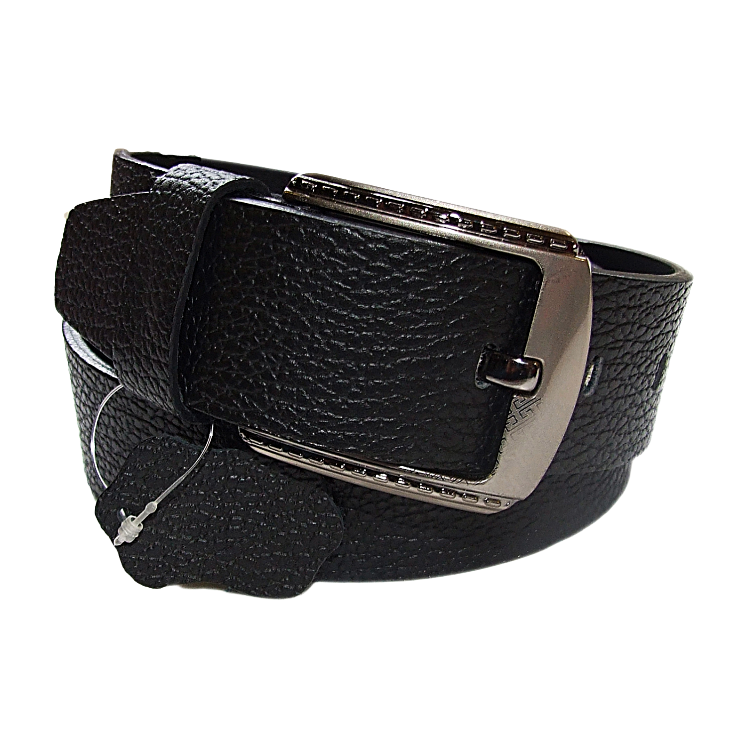 QHA Mens 38mm Real Cowhide Leather Belt with Pin Buckle, Strong & Stylish G12