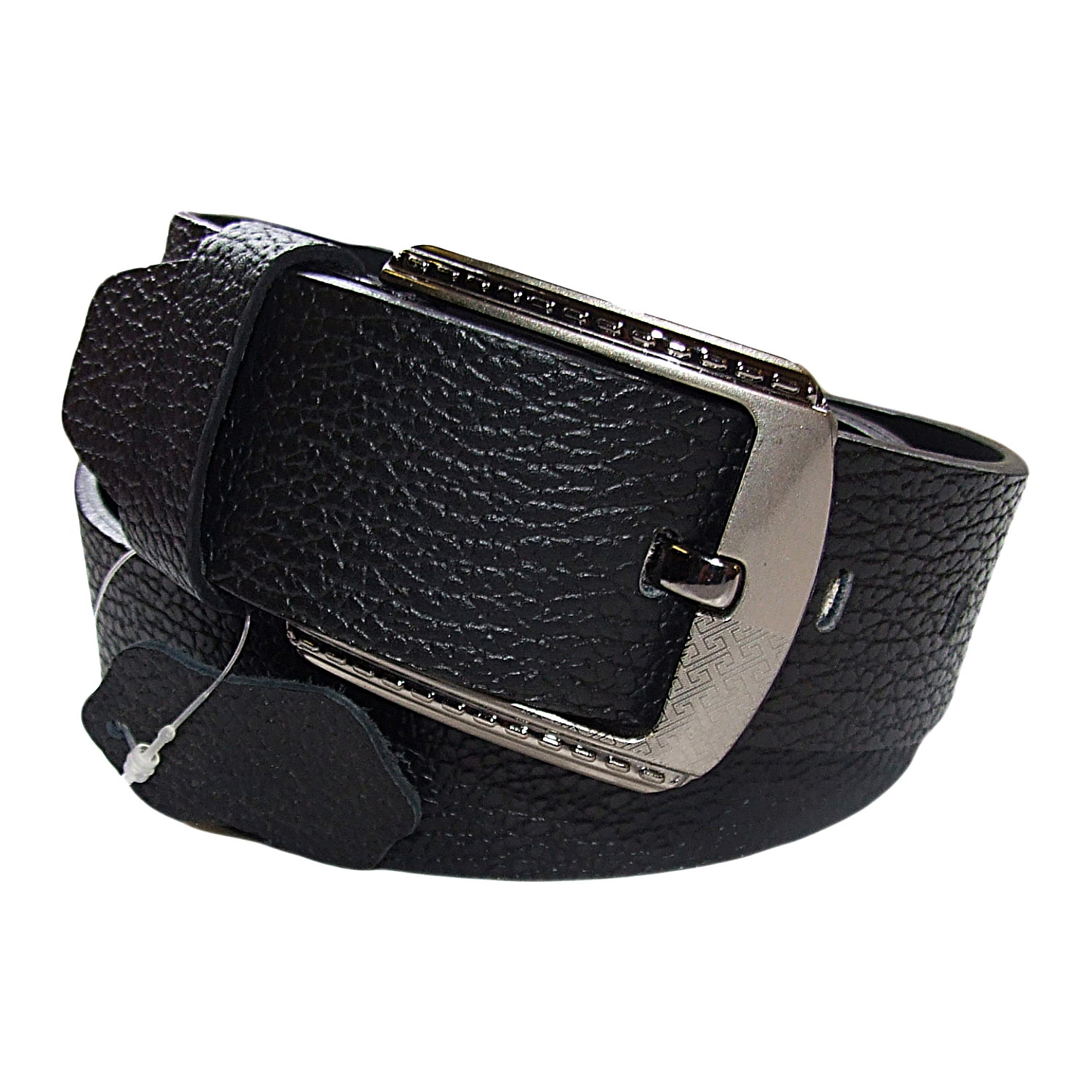 QHA Mens 38mm Real Cowhide Leather Belt with Pin Buckle, Strong & Stylish G12