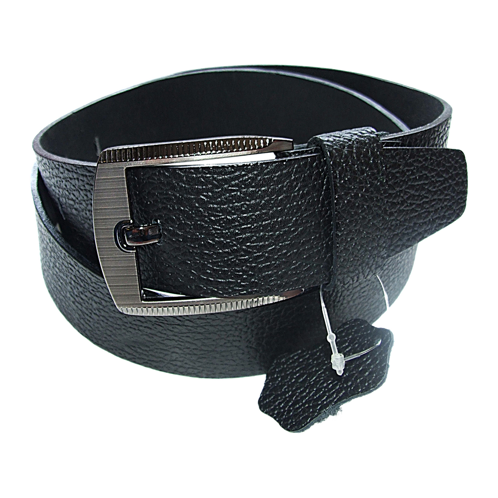 QHA Mens 38mm Real Cowhide Leather Belt with Pin Buckle, Strong & Stylish G13