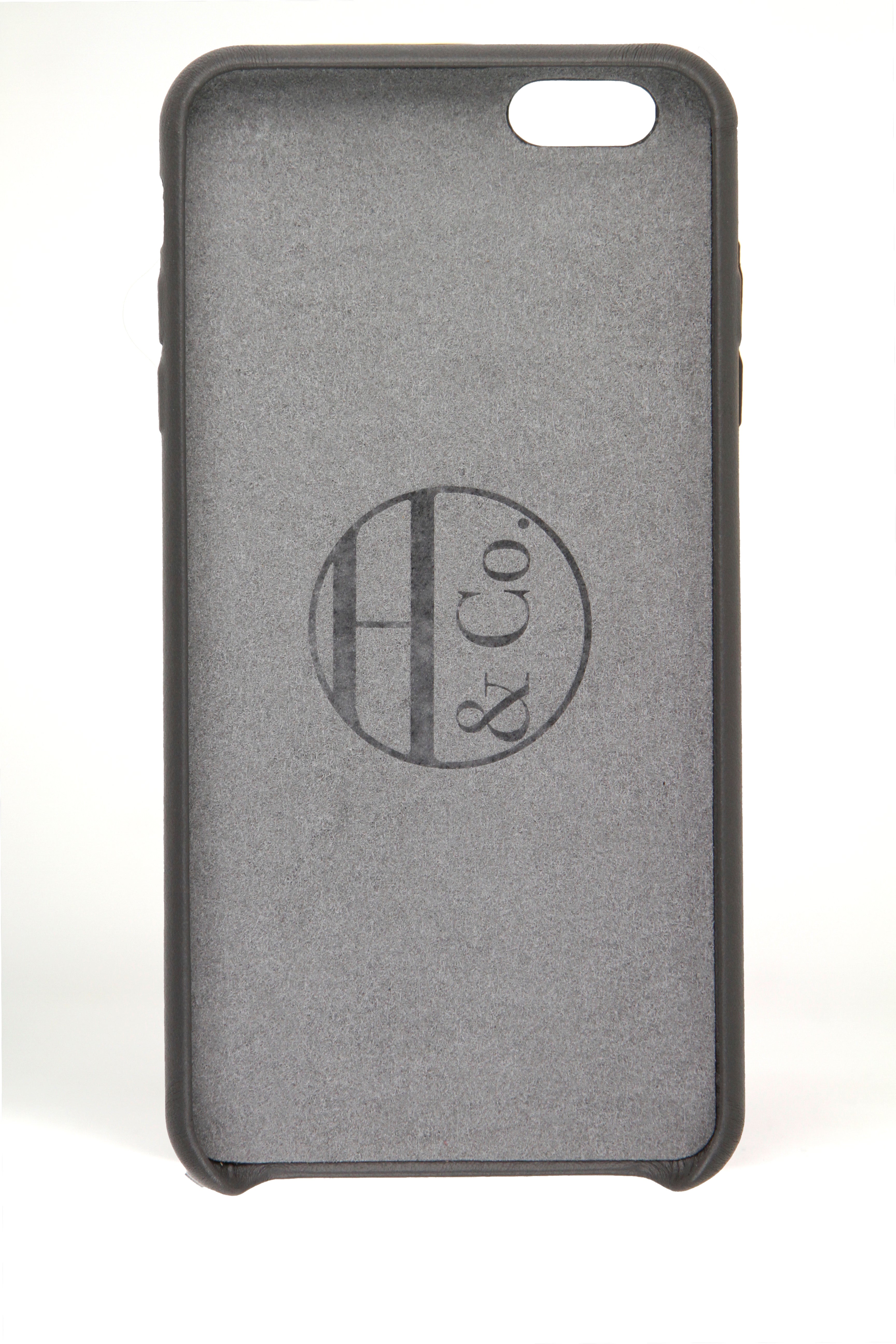iPhone 6 Plus Case, Grey Leather
