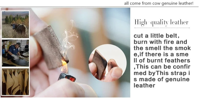 Mens Genuine Leather Belt Big Size 3.8cm Pin Buckle Jeans Belt Black Brown