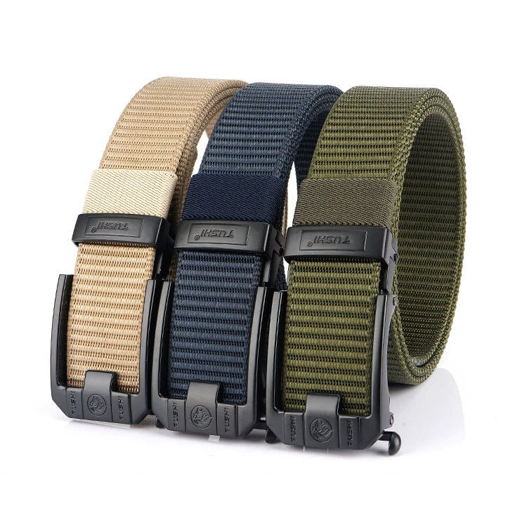MEDYLA Tactical Nylon Belt Metal Buckle Heavy Duty Military Police Mens UK