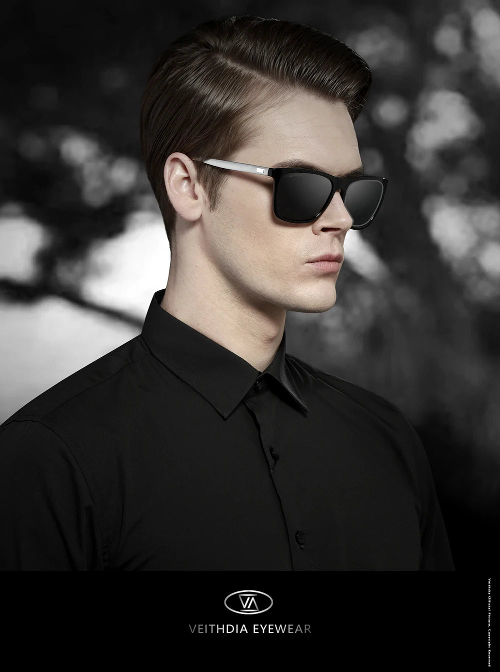 Mens Retro Square Polarized Sunglasses Men Women Aluminum TR90 UV400