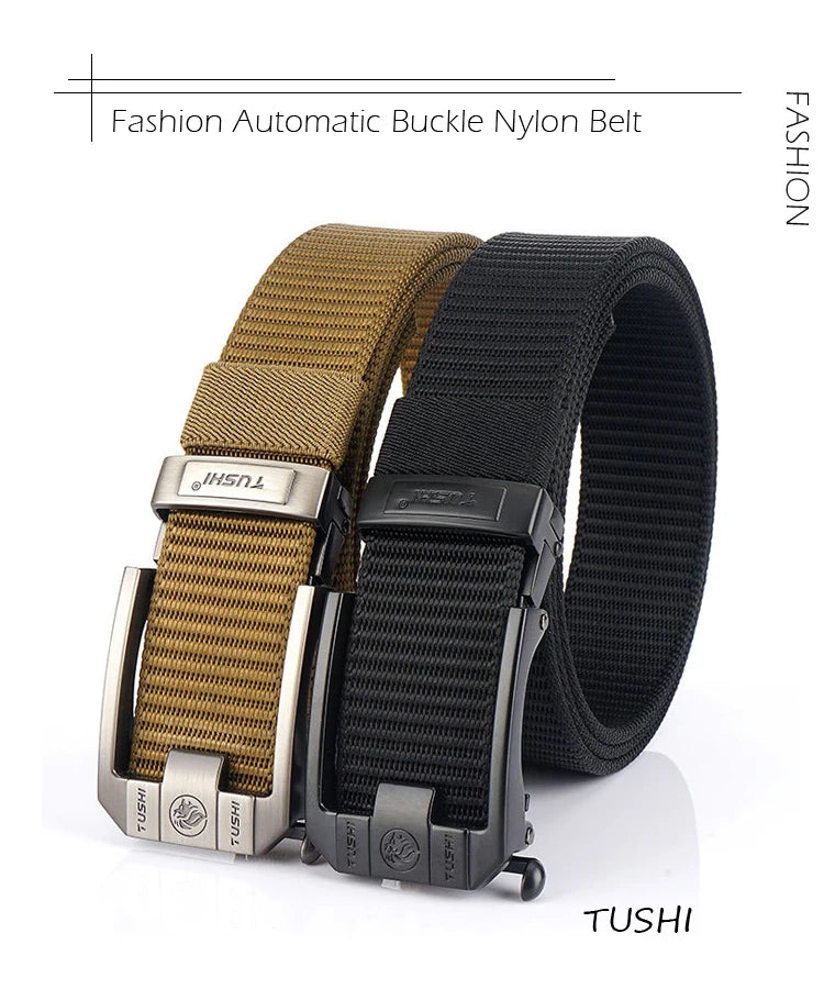 MEDYLA Tactical Nylon Belt Metal Buckle Heavy Duty Military Police Mens UK