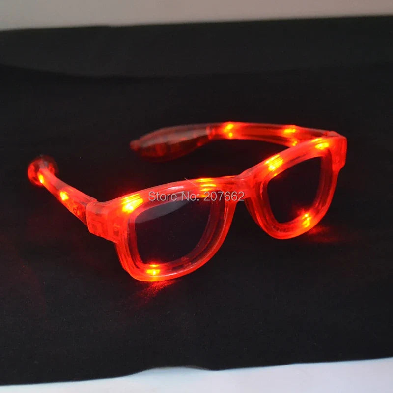 LED Flashing Glow Glasses – Light-Up Rave Eyewear for EDM, Parties & Festivals (Unisex for Kids & Adults)
