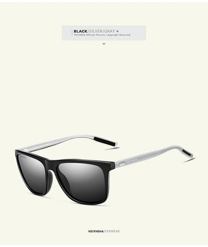 Mens Retro Square Polarized Sunglasses Men Women Aluminum TR90 UV400