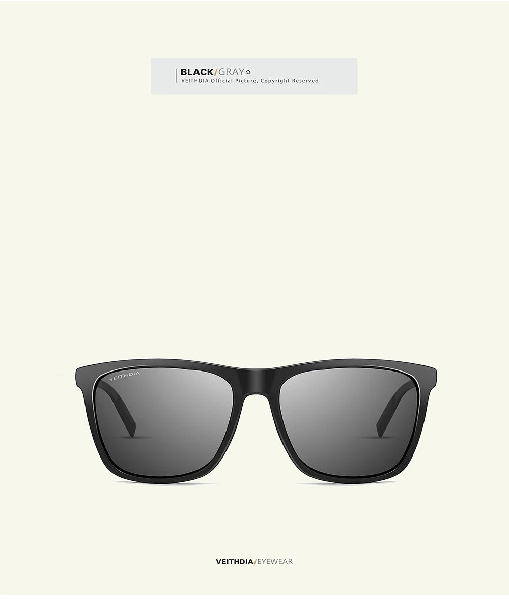 Mens Retro Square Polarized Sunglasses Men Women Aluminum TR90 UV400