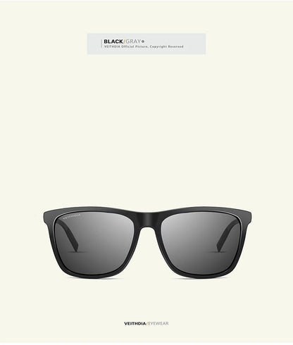 Mens Retro Square Polarized Sunglasses Men Women Aluminum TR90 UV400