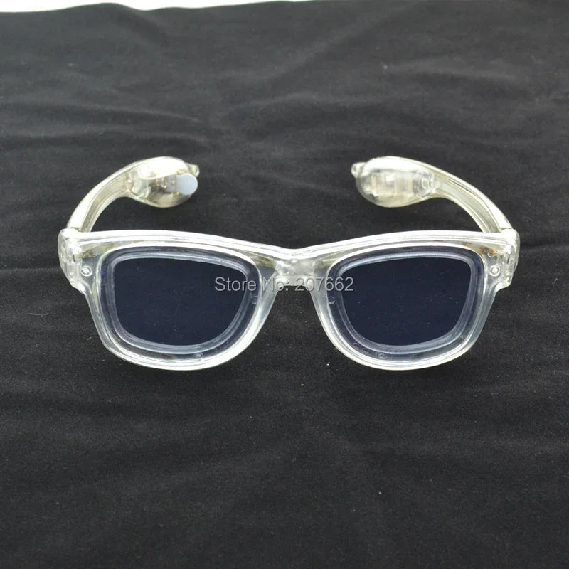 LED Flashing Glow Glasses – Light-Up Rave Eyewear for EDM, Parties & Festivals (Unisex for Kids & Adults)