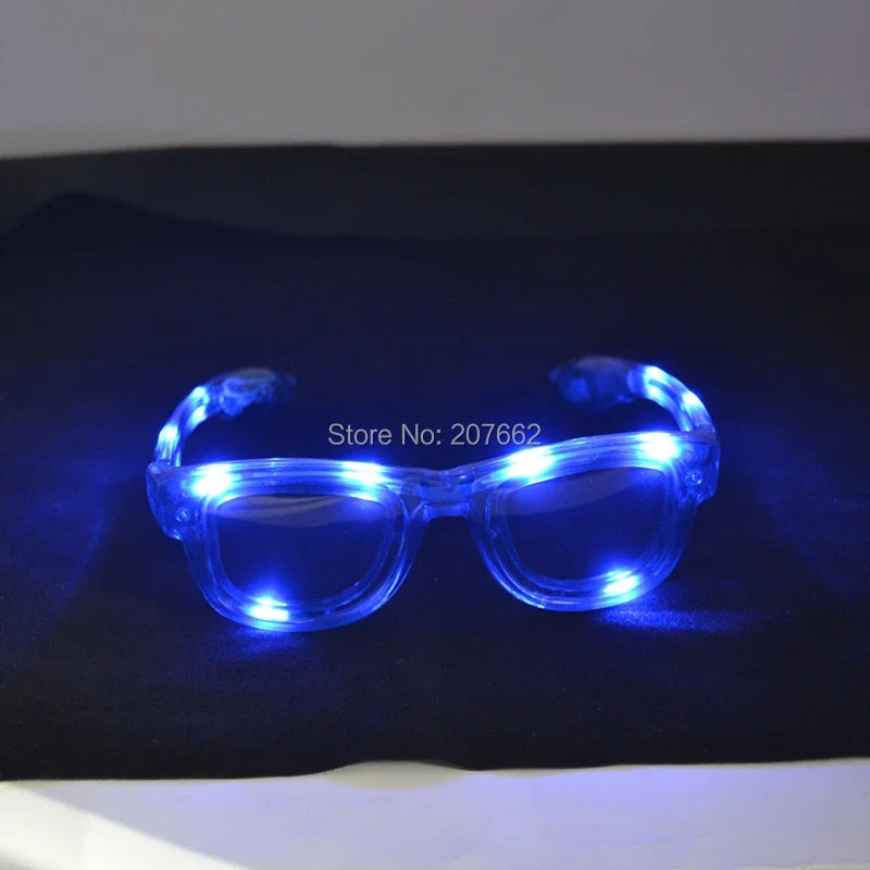 LED Flashing Glow Glasses – Light-Up Rave Eyewear for EDM, Parties & Festivals (Unisex for Kids & Adults)