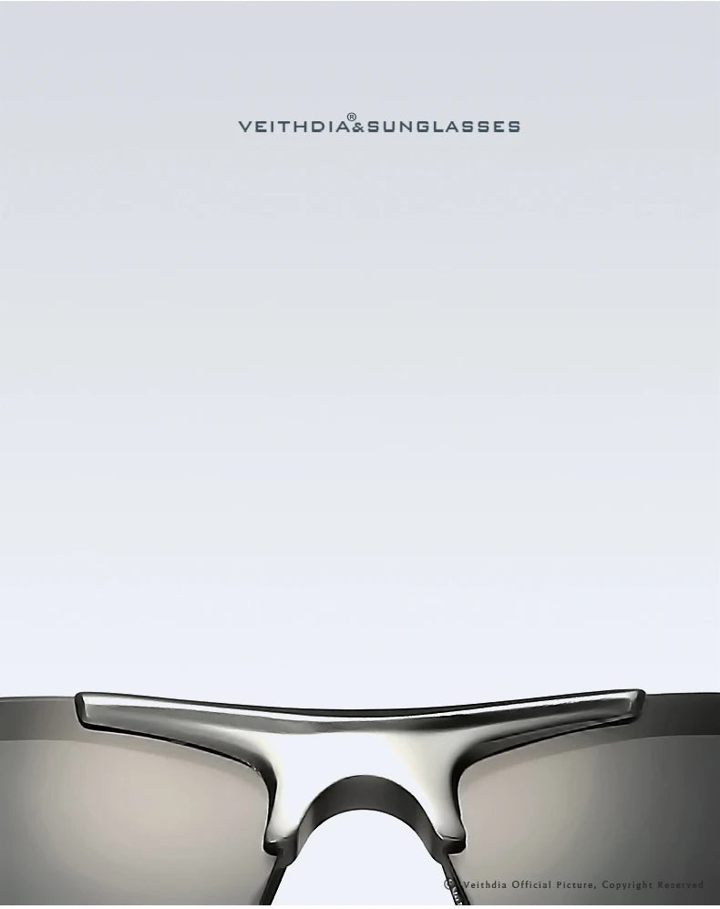 VEITHDIA Mens Polarized UV400 Sunglasses | Aluminum-Magnesium Frame 6588