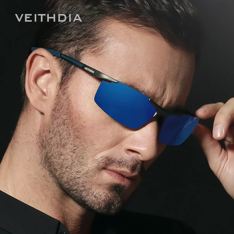 VEITHDIA Mens Polarized UV400 Sunglasses | Aluminum-Magnesium Frame 6588