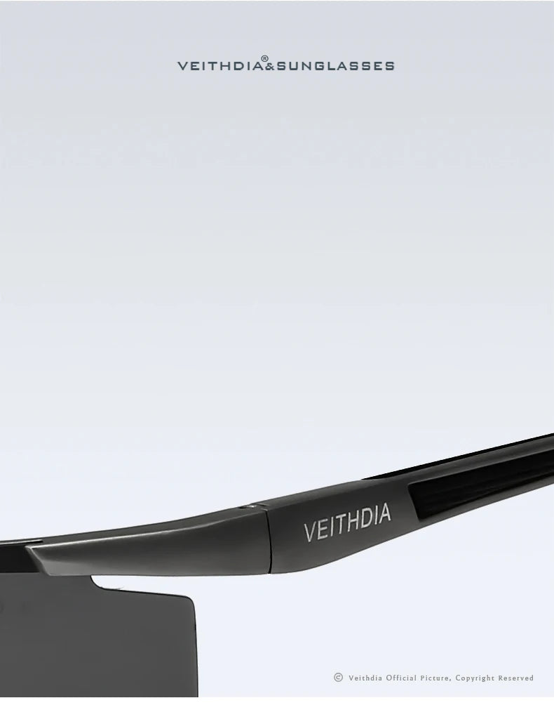 VEITHDIA Mens Polarized UV400 Sunglasses | Aluminum-Magnesium Frame 6588