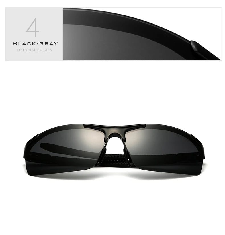 VEITHDIA Mens Polarized UV400 Sunglasses | Aluminum-Magnesium Frame 6588