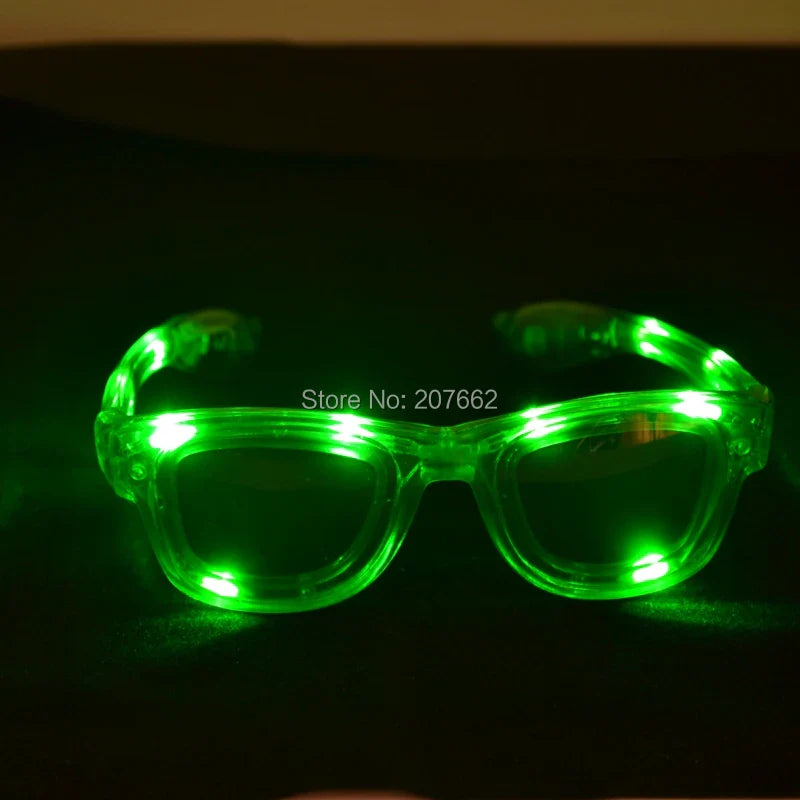 LED Flashing Glow Glasses – Light-Up Rave Eyewear for EDM, Parties & Festivals (Unisex for Kids & Adults)