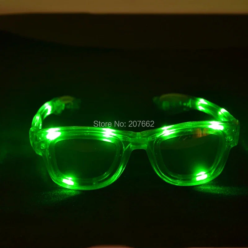 LED Flashing Glow Glasses – Light-Up Rave Eyewear for EDM, Parties & Festivals (Unisex for Kids & Adults)