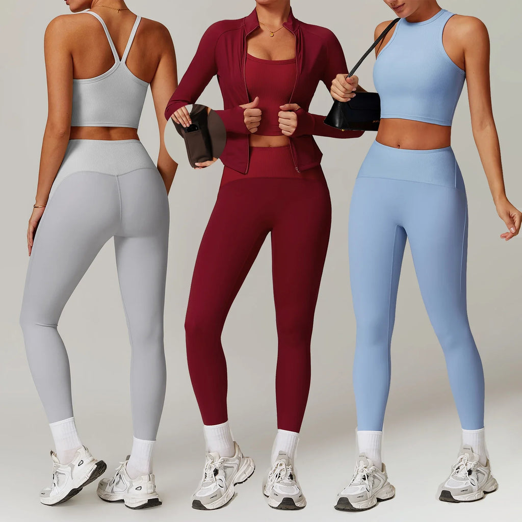 Women’s Leggings & Sportswear Set – Quick Dry, Workout & Athleisure Outfit