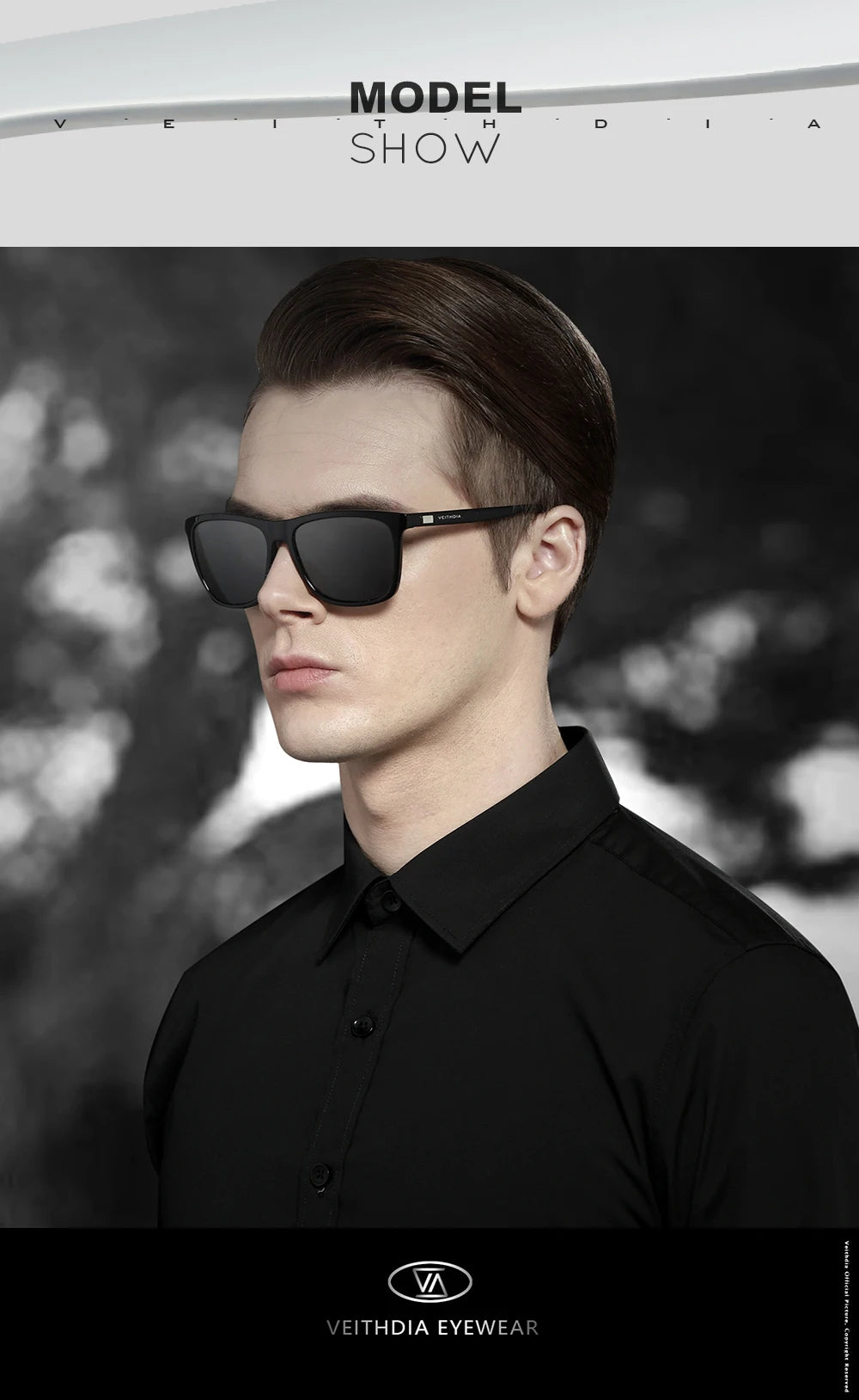 Mens Retro Square Polarized Sunglasses Men Women Aluminum TR90 UV400