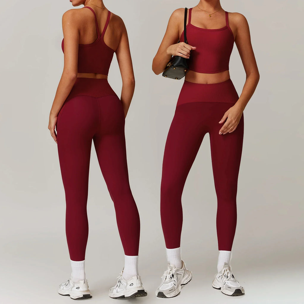 Women’s Leggings & Sportswear Set – Quick Dry, Workout & Athleisure Outfit