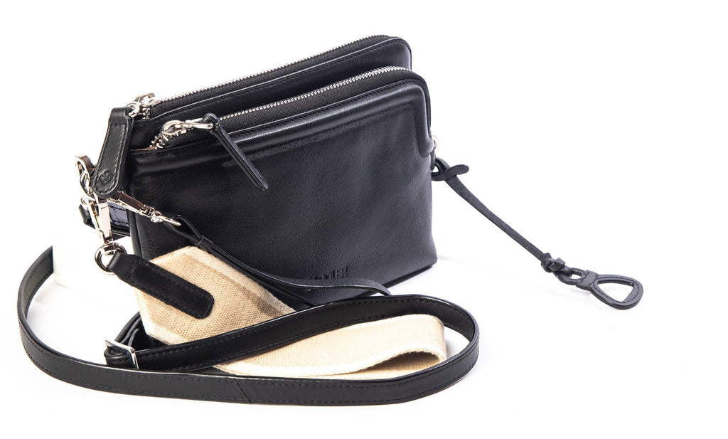 Heather Leather Clutch & Crossbody Bag - Handmade by Saddler  – Versatile & Compact