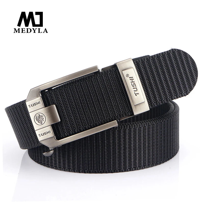 Men's Belt Buckle Casual Polyester Medyla Tactical Nylon Military Army