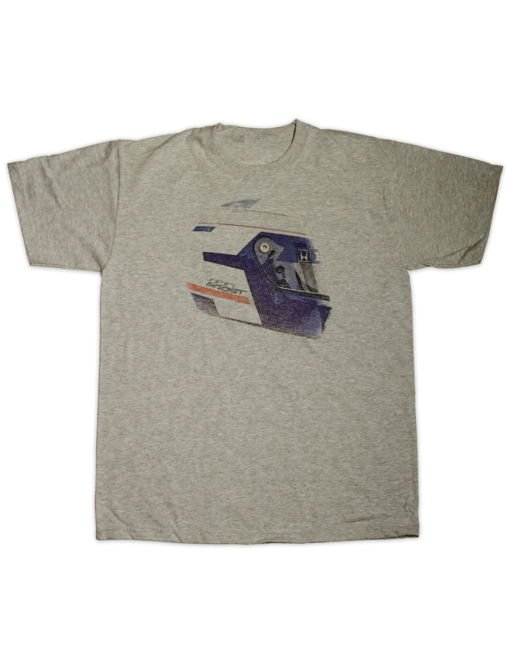 Alain Prost Race Helmet Print T Shirt
