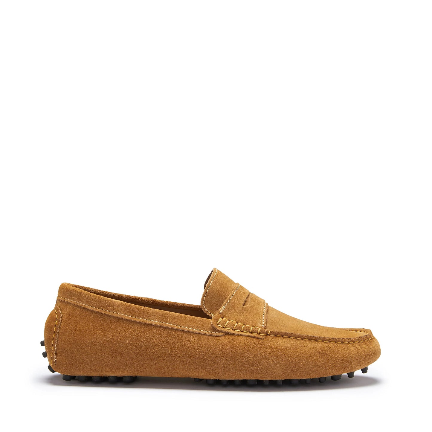 Hugs & Co Mens Tobacco Italian Suede Penny Loafers UK 7-14 product image 1