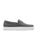 Mens Slip-on Sneaker Loafers, slate grey suede - QHA UK