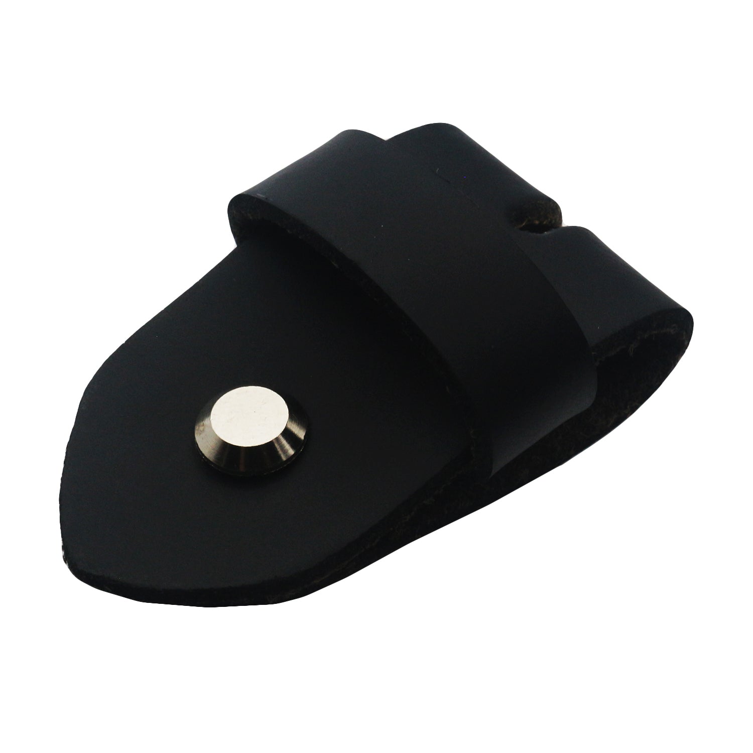 QHA Mens 38mm Real Leather Replacement Belt Strap, Snap On, Black Q14