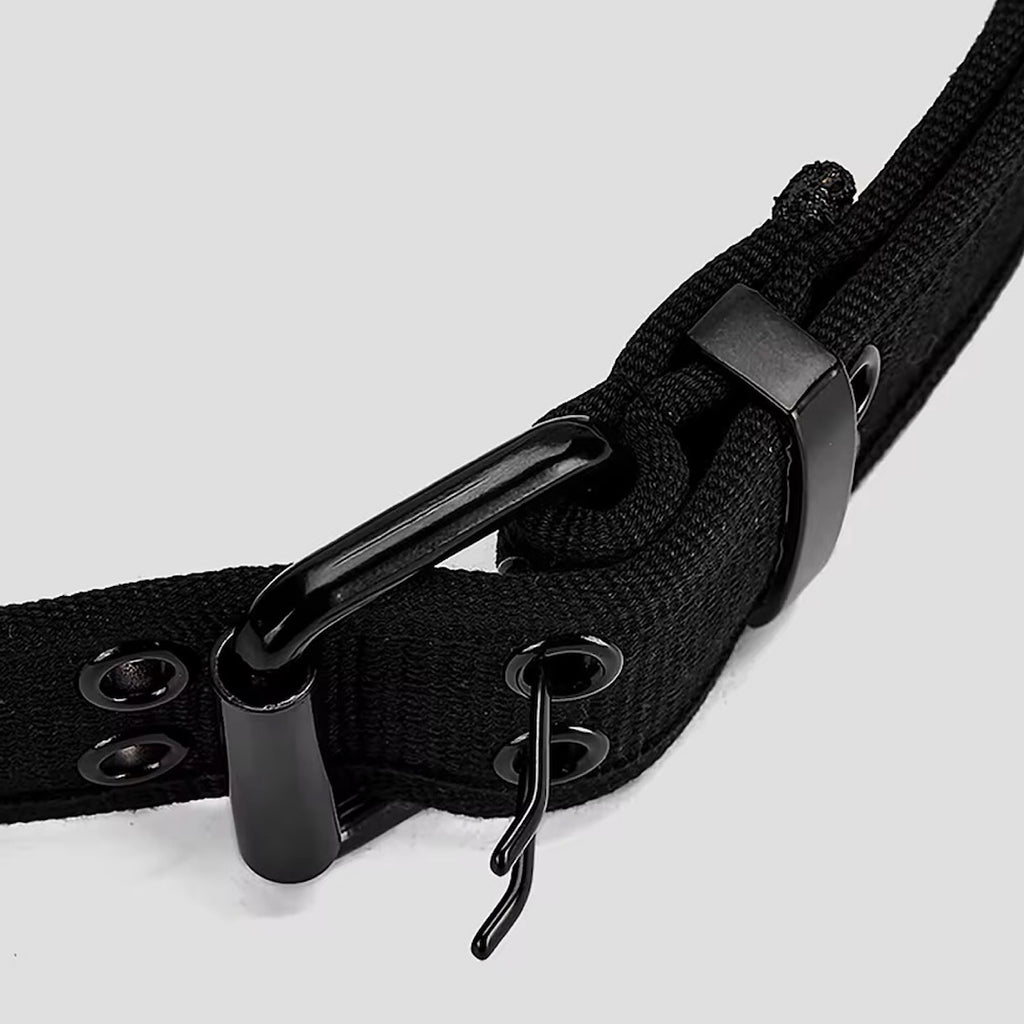 Ceinture en toile tressée pour homme avec boucle ardillon, style décontracté, pour jeans, CB07