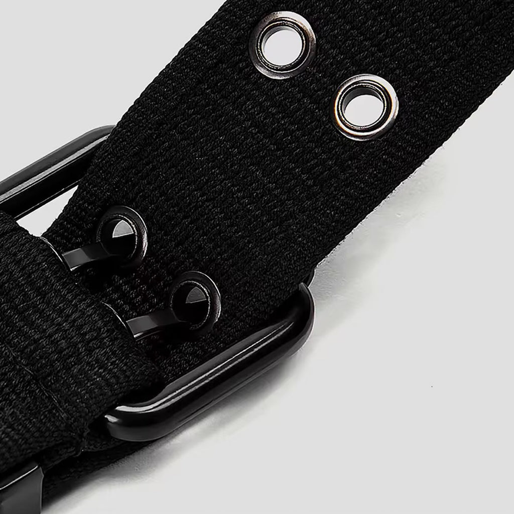 Ceinture en toile tressée pour homme avec boucle ardillon, style décontracté, pour jeans, CB07