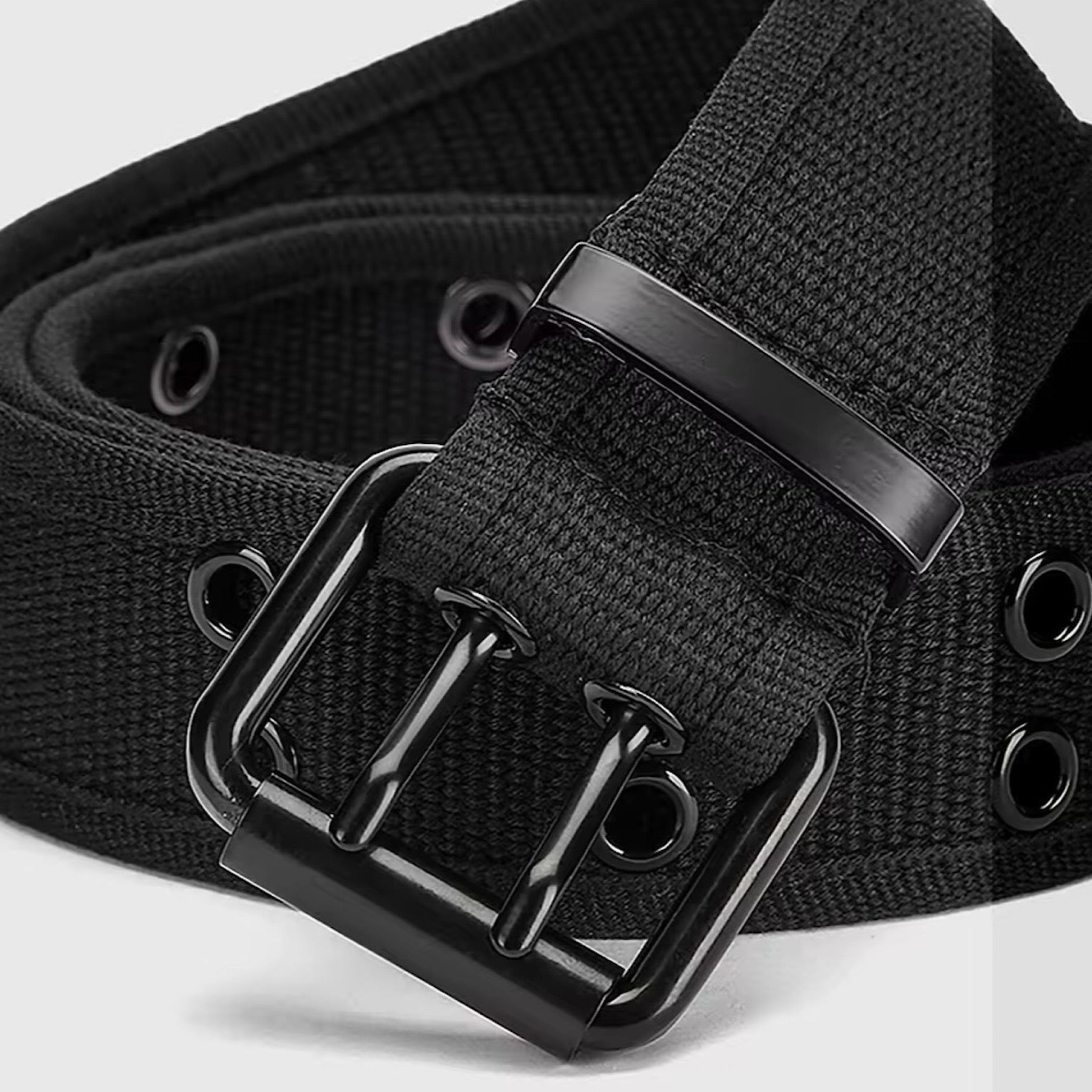 Ceinture en toile tressée pour homme avec boucle ardillon, style décontracté, pour jeans, CB07