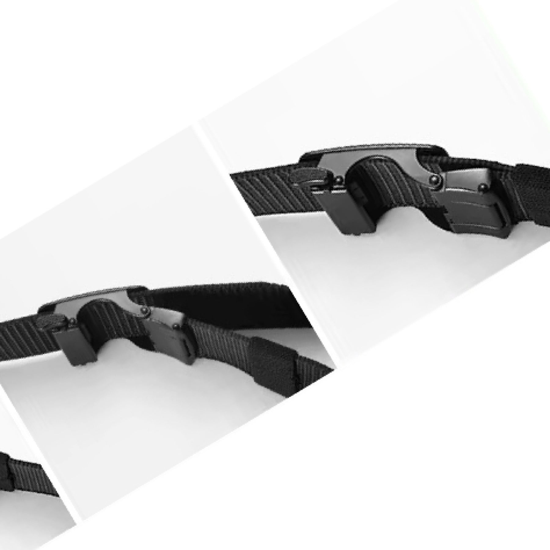 QHA Unisex Canvas Ratchet Belt, Dynamic Chevron Automatic Buckle CB02