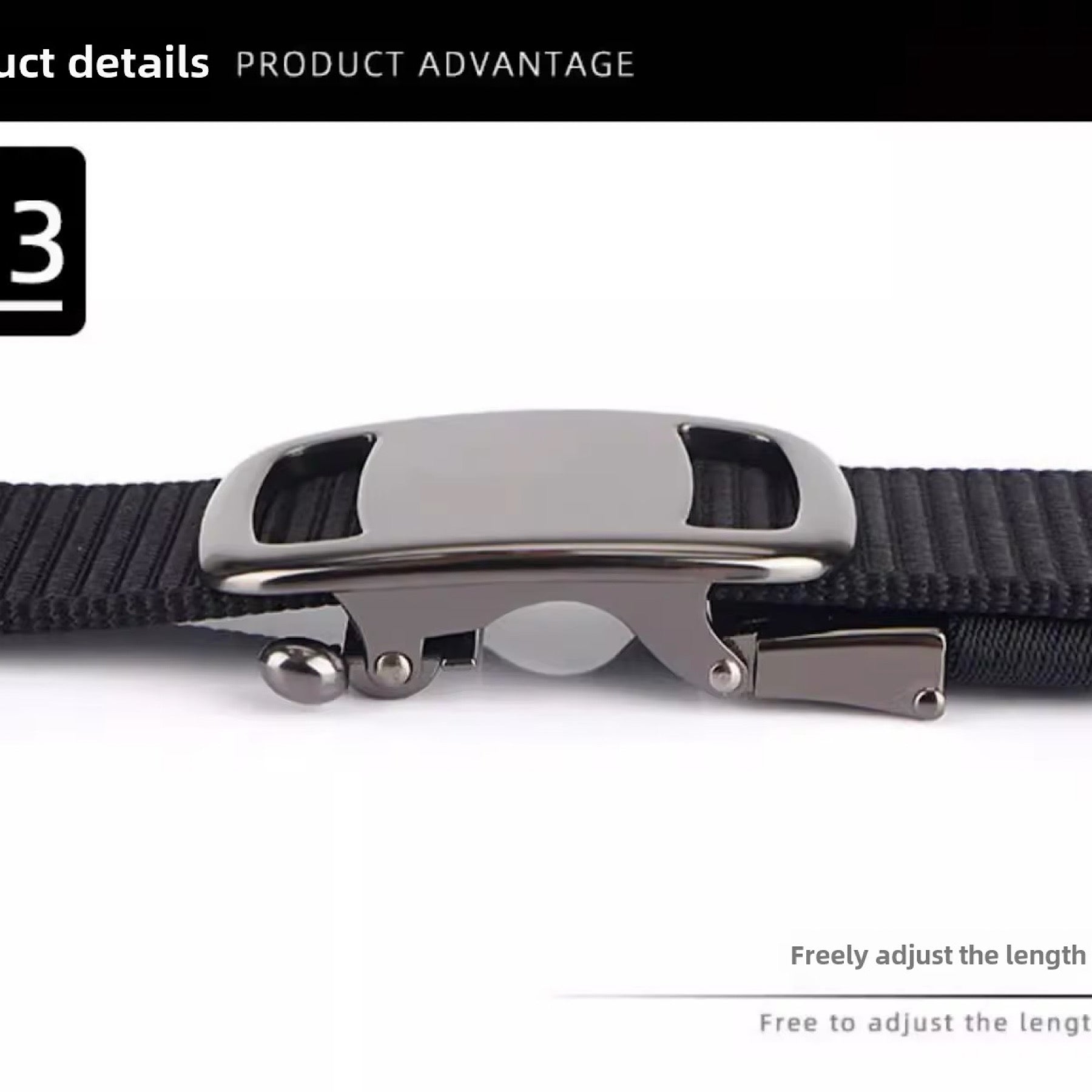 Ceinture unisexe en toile à cliquet QHA, boucle automatique, décontractée, pour jeans, bon marché, CB03
