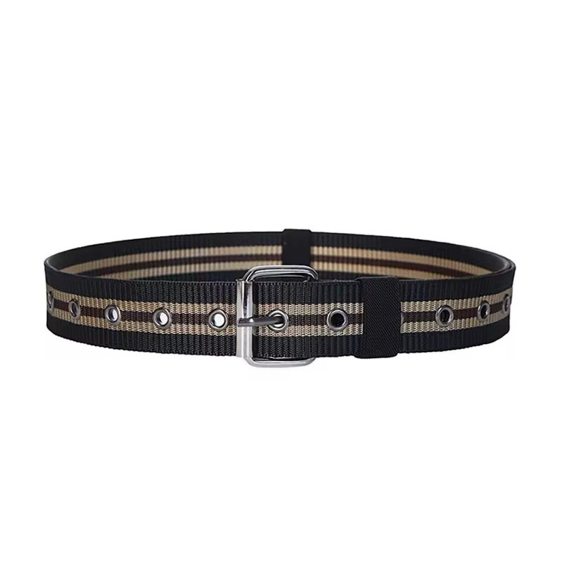 Ceinture en toile tressée pour homme avec boucle ardillon, style décontracté, pour jeans, CB06