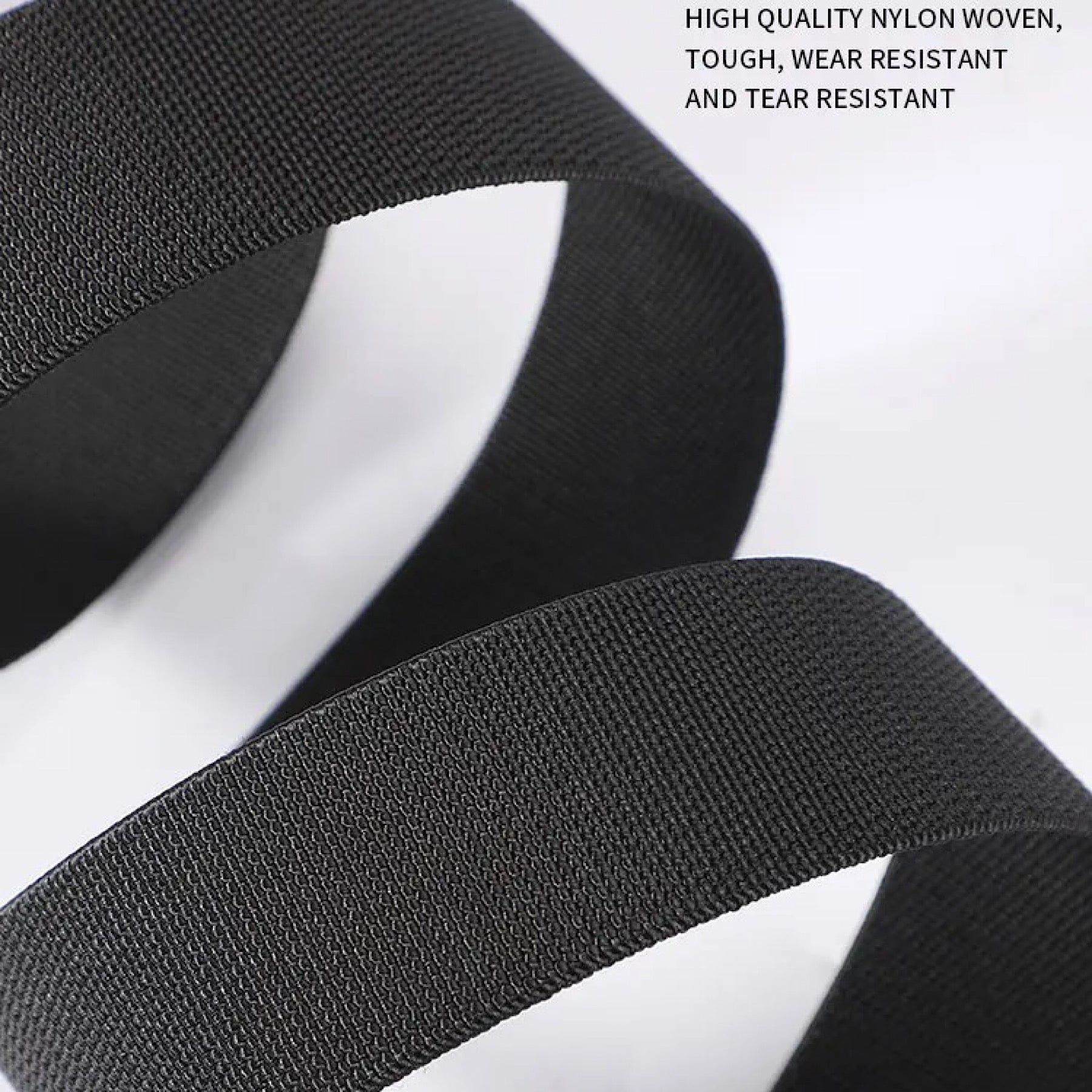Ceinture unisexe en toile à cliquet QHA avec boucle automatique, pour vêtements décontractés, pour jeans, CB02