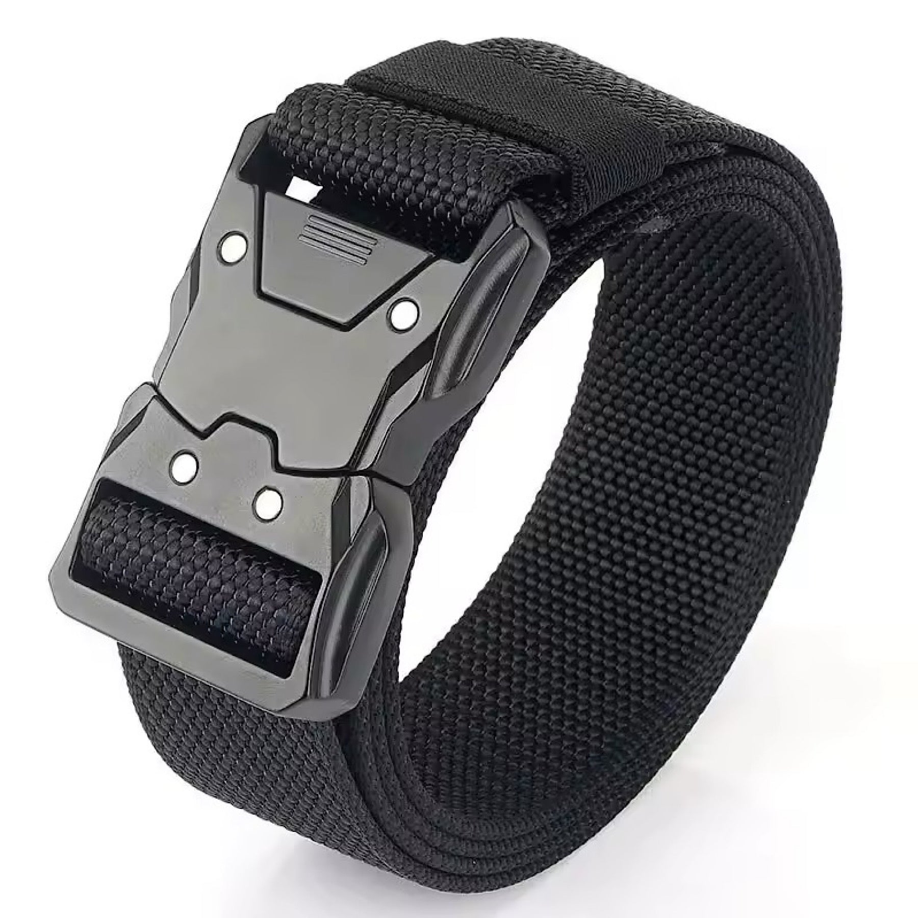 Ceinture en toile pour homme avec boucle magnétique à dégagement rapide, style décontracté, pour jeans, CB05
