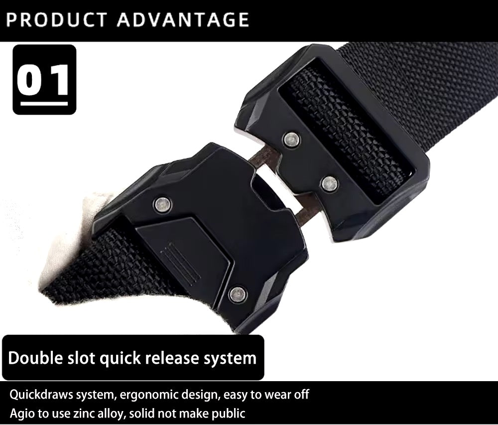 Ceinture en toile pour homme avec boucle magnétique à dégagement rapide, style décontracté, pour jeans, CB05