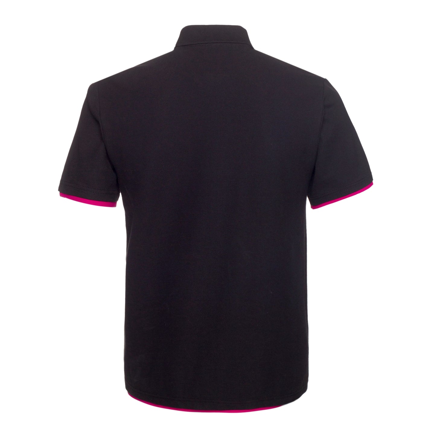 QHA Men's Unisex Piqué Polo Shirt Cotton Blend Contrast Collar 11 Colours S–2XL