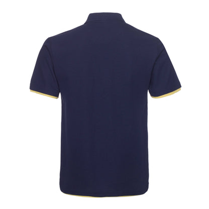 QHA Men's Unisex Piqué Polo Shirt Cotton Blend Contrast Collar 11 Colours S–2XL