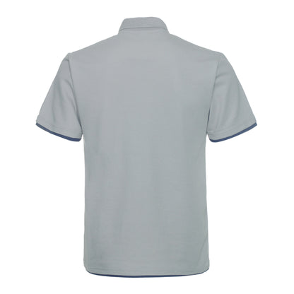 QHA Men's Unisex Piqué Polo Shirt Cotton Blend Contrast Collar 11 Colours S–2XL