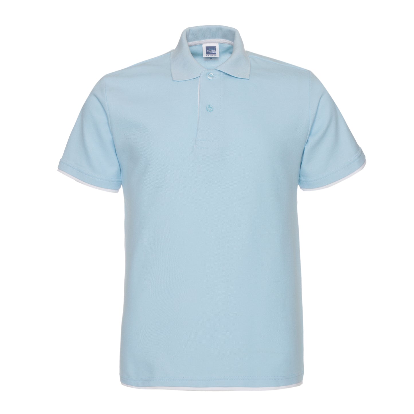 QHA Men's Unisex Piqué Polo Shirt Cotton Blend Contrast Collar 11 Colours S–2XL